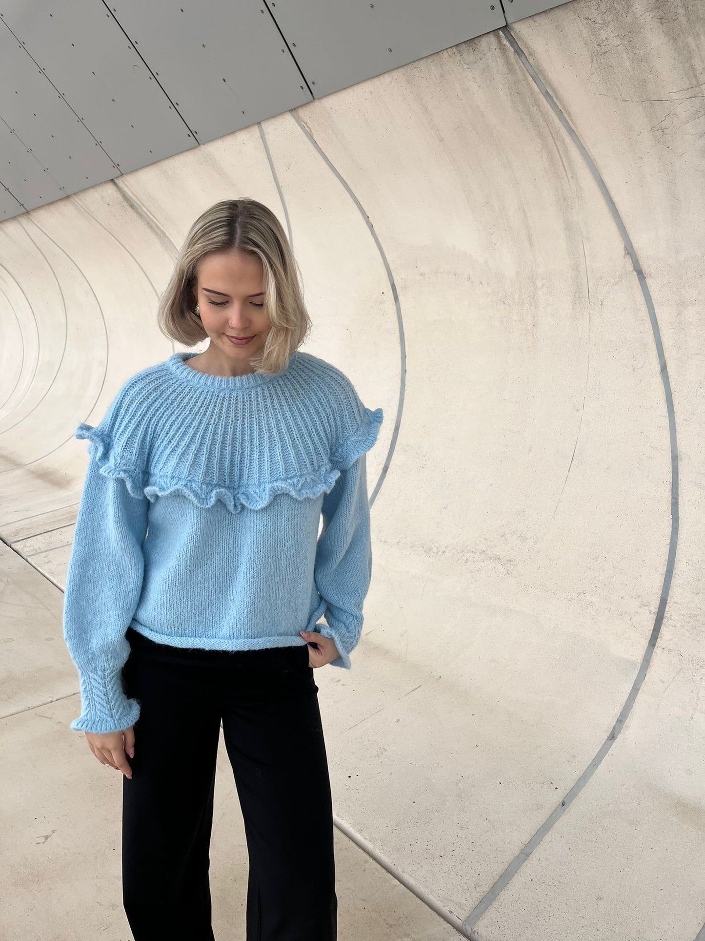 PCRIKKA Pullover - Airy Blue