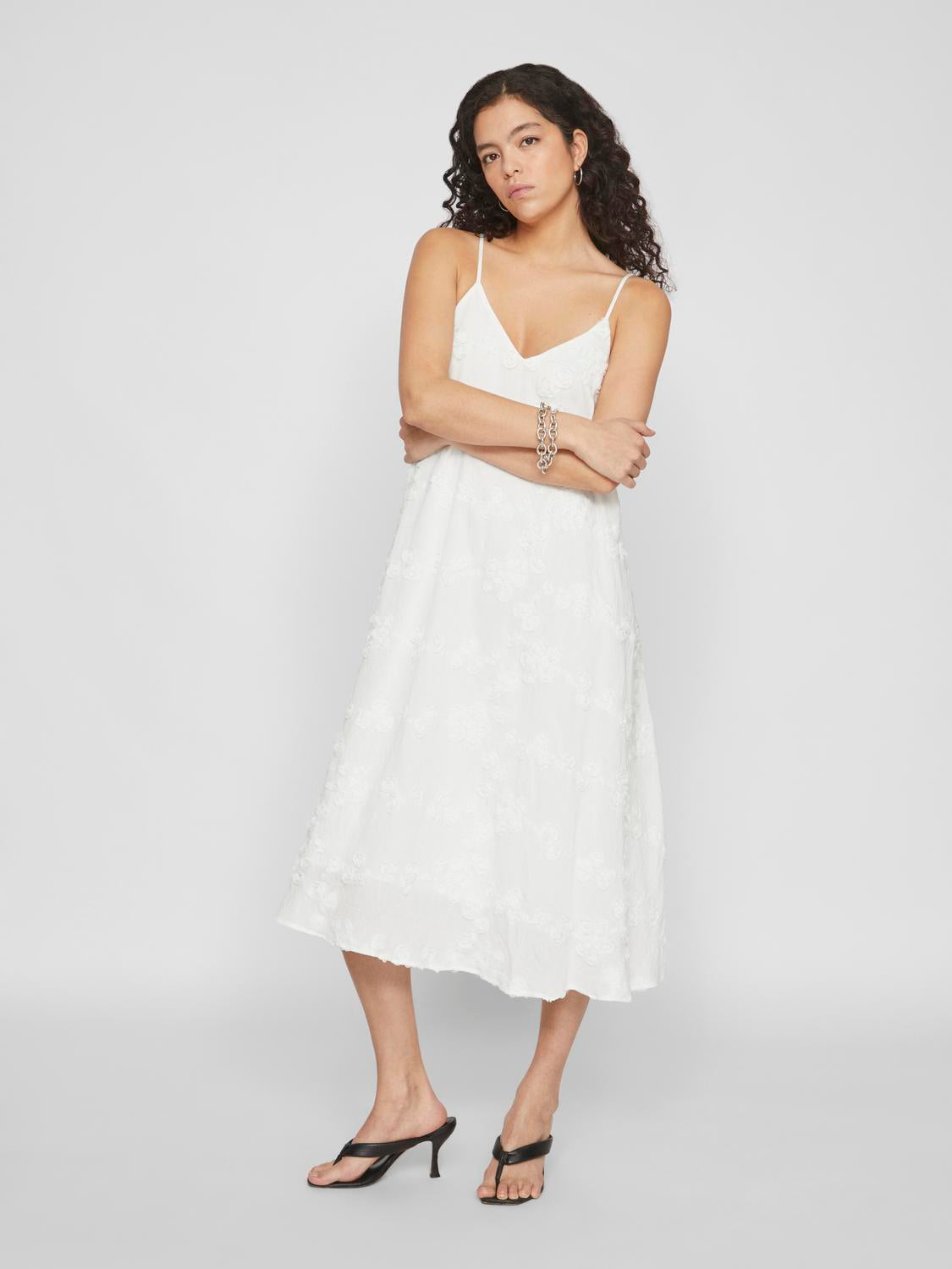 VIDHARA Midi Dress - Cloud Dancer