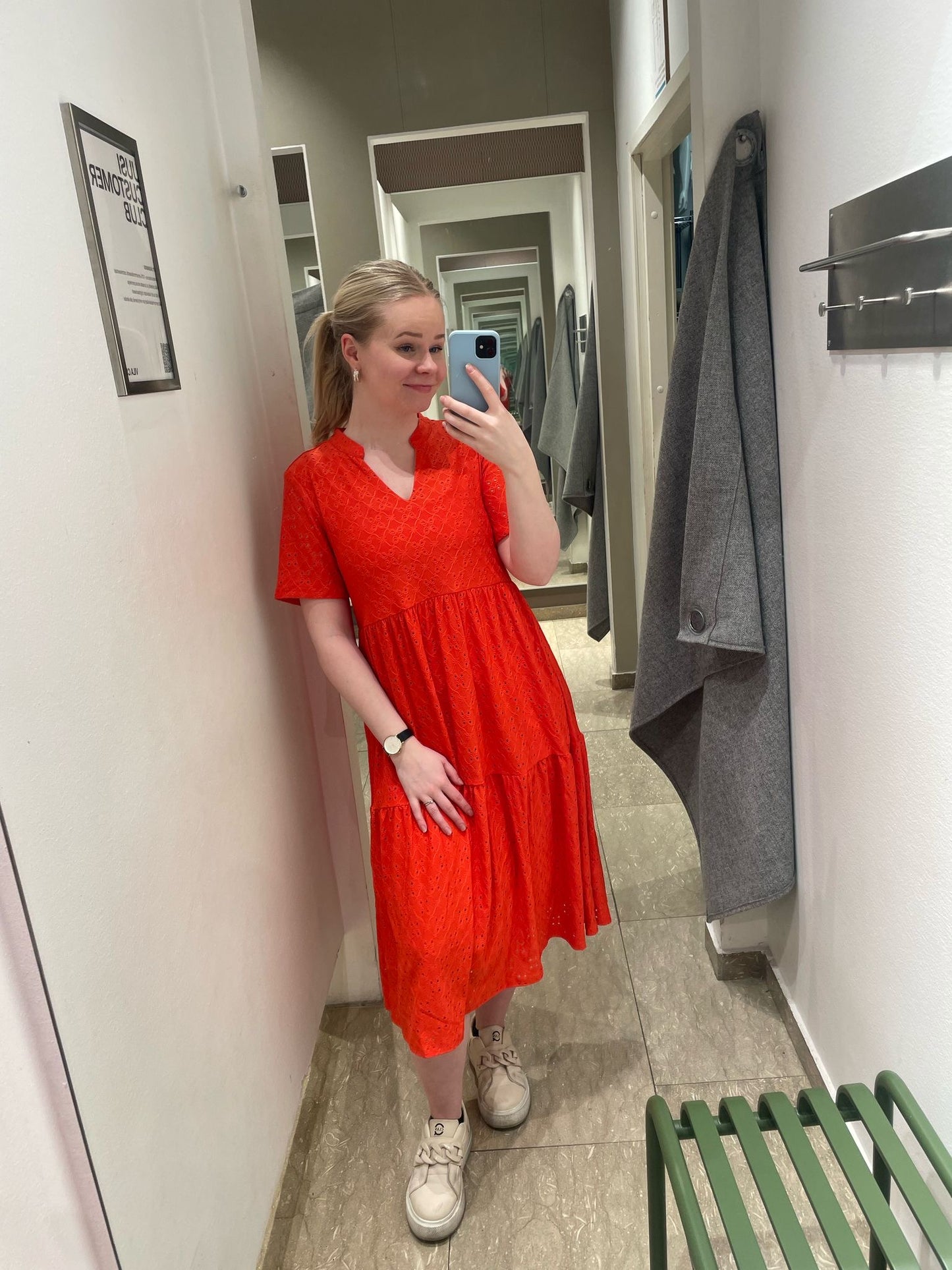 VIPRISILLA Long Dress - Poppy Red