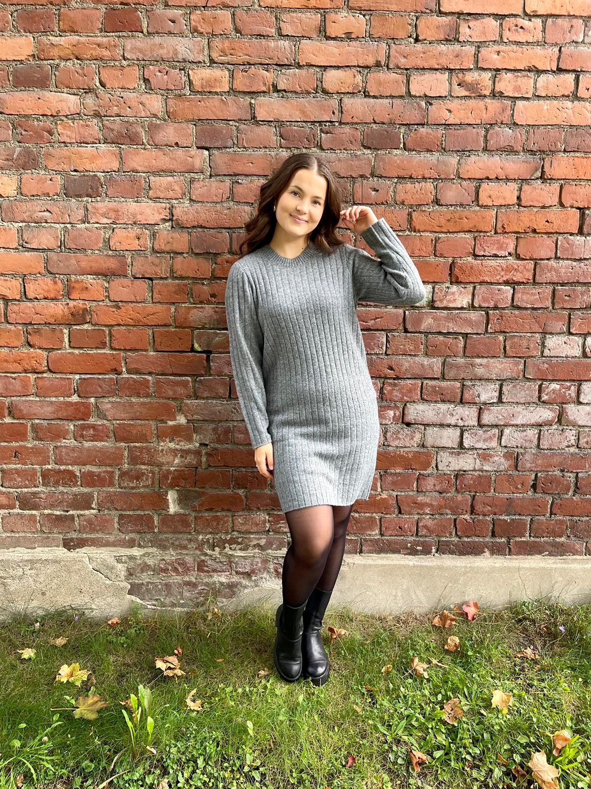 VISTELLE Pullover - Medium Grey Melange