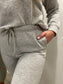 PCCHILLI Pants - light grey melange