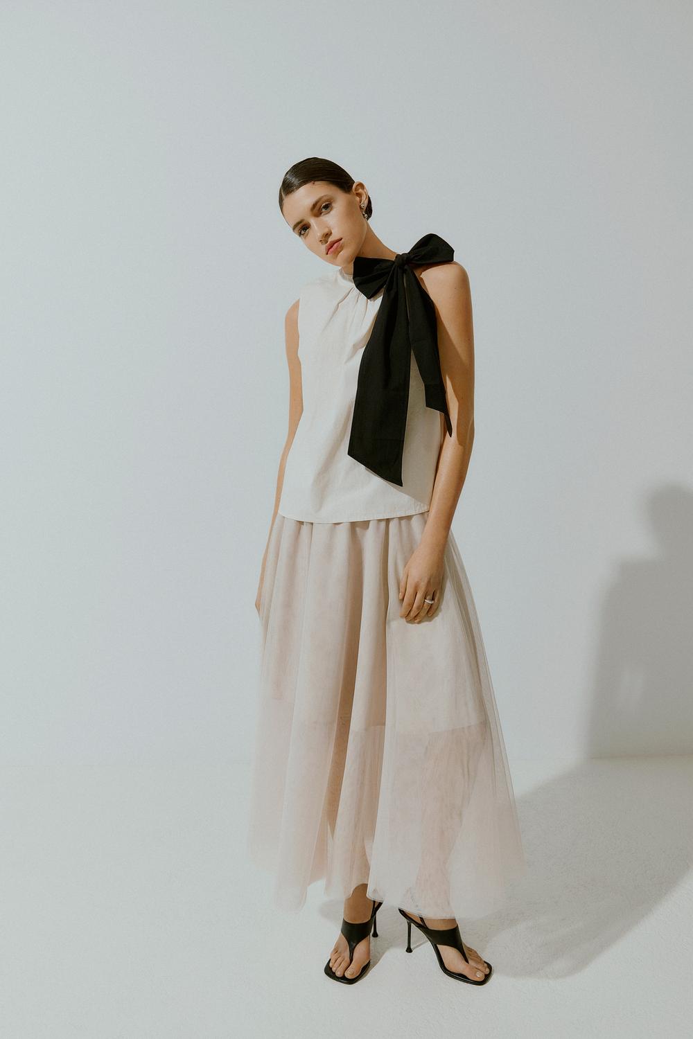 VINIMRA Midi Skirt - Rosewater