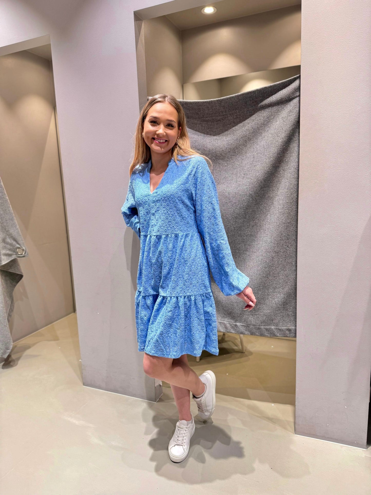 OBJLAILA Short Dress - Cornflower Blue