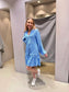 OBJLAILA Short Dress - Cornflower Blue