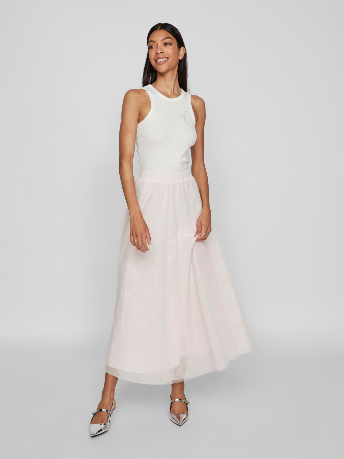 VINIMRA Midi Skirt - Rosewater