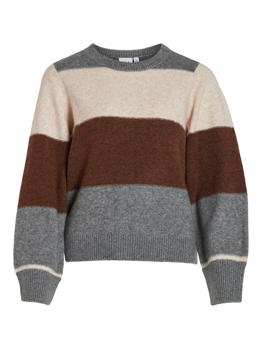 VIELLIE Pullover - Medium Grey Melange